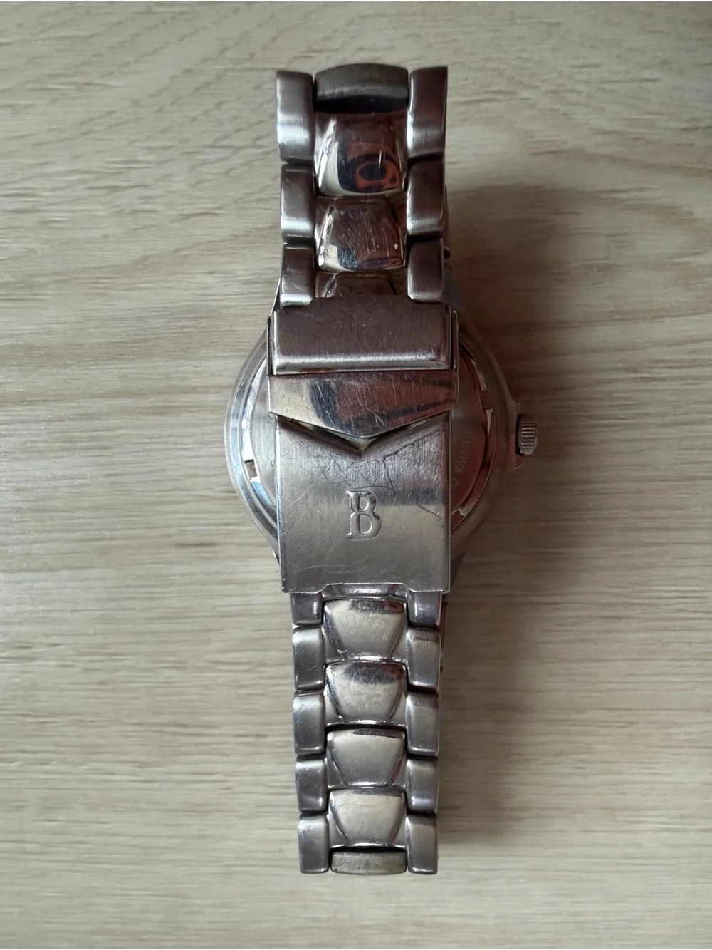 2001 Bulova Marine StarWatch 100m Blue Dial Al96B58 New Battery
